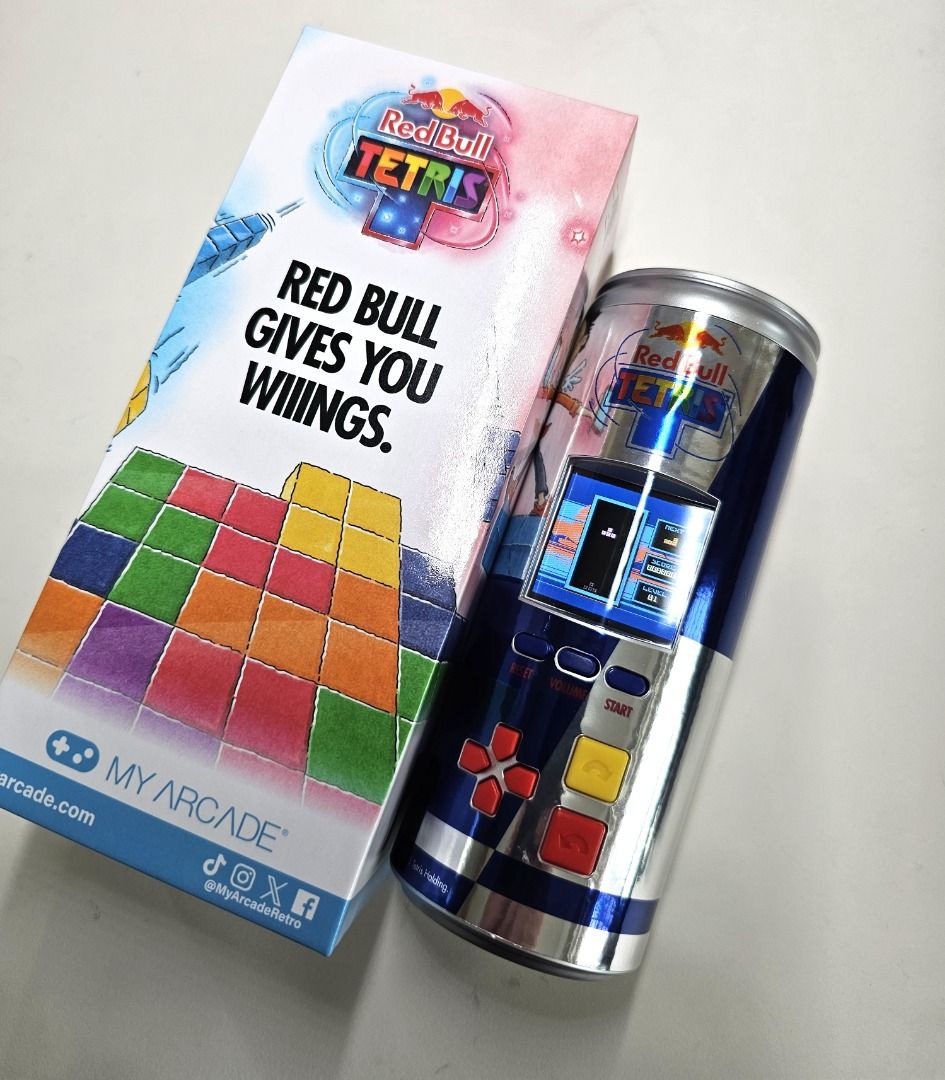 My Arcade Red Bull Tetris Handheld Game Console, Toys & Collectibles ...