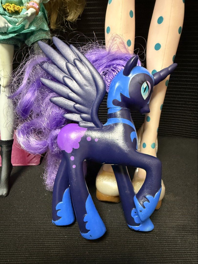 My Little Pony G4 Nightmare Moon (Category: Kids Toys) located in Davao. Submitted by riccirici (Listing ID 1470210409, Image 3). Description: My Little Pony G4 Nightmare Moon Hair needs restyling Price 1,500 php Sf 89 php J&T Gcash.