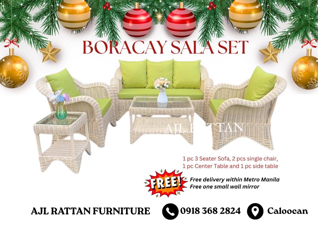 Native Rattan Boracay Sala Set (Category: Chairs) located in Caloocan City. Submitted by ajlrattan (Listing ID 1470215032, Image 1). Description: .