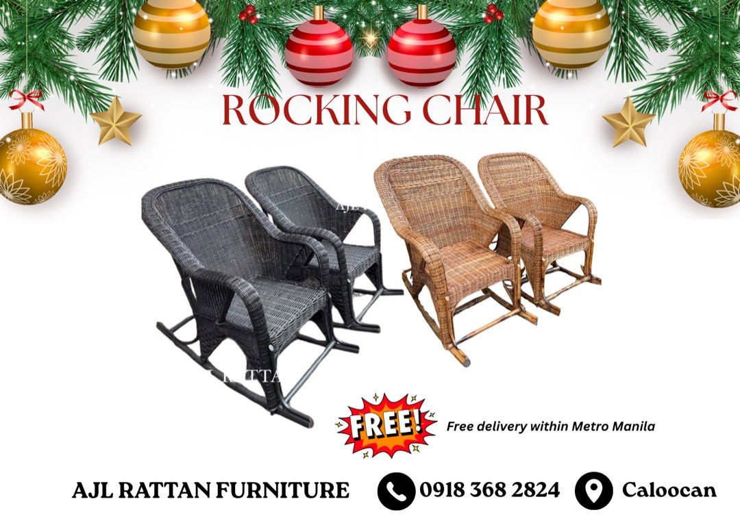 Native Rattan Rocking Chair (Category: Chairs) located in Caloocan City. Submitted by ajlrattan (Listing ID 1470213932, Image 1). Description: 3,800 each 2 for 7,000 😊.