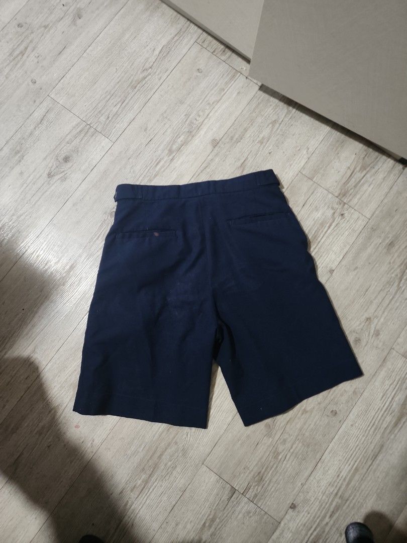 Navy blue school uniform shorts, Men's Fashion, Bottoms, Shorts on ...