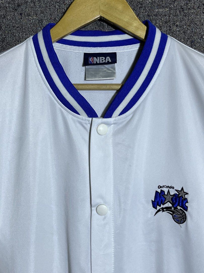 NBA ORLANDO MAGICS JACKET (Category: Coats, Jackets and Outerwear) located in Dumaguete. Submitted by kingepoy (Listing ID 1470176549, Image 3). Description: XL Width 24 / Length 31 Excellent Condition 9.8/10 Color Rate See pics sa minimal issue .