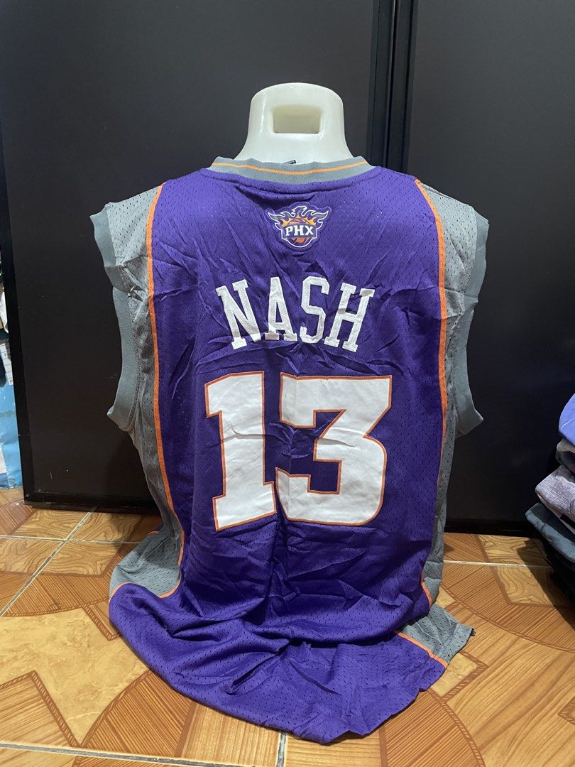 NBA Phoenix Suns (Category: Activewear) located in Mexico. Submitted by trustkat (Listing ID 1470184176, Image 2). Description: - Brand/Model: Reebok NBA Phoenix Suns Steve Nash #13 Jersey - Size: Men's XL (XL/EG/TG) - Color & Design: Purple and grey layered style with embroidered team graphics - Material: 100% breathable polyester mesh - Origin: Made in Korea - Condition: well-maintained vintage condition - Perfect for basketball games, workouts