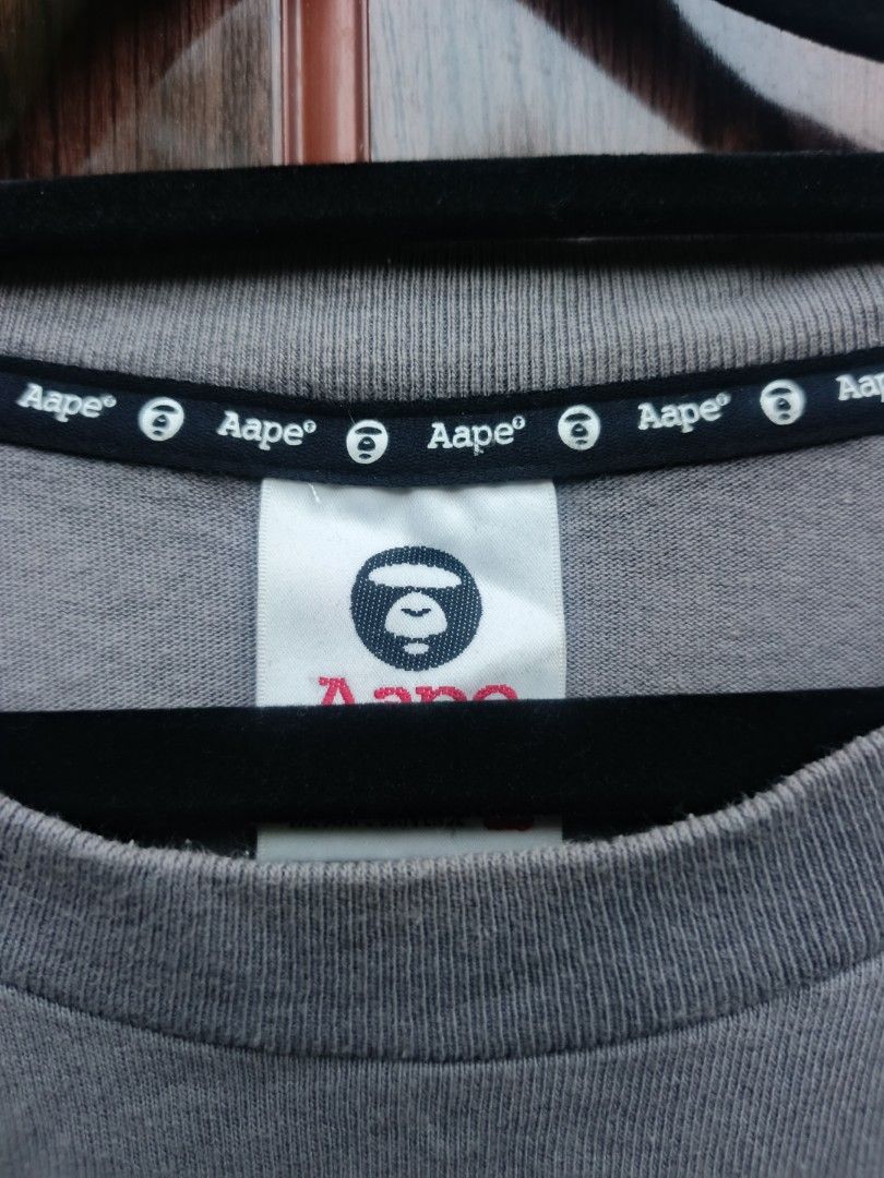 (NEGOTIABLE) AAPE GRAY TEE (Category: Activewear) located in Koronadal. Submitted by 9509thrift (Listing ID 1470244136, Image 2). Description: AAPE GRAY TEE GOOD TO EXCELLENT CONDITION 23X32 SIZE XL ON TAG 980+SF (NEGOTIABLE) OR OFFER CAN DO J&T.