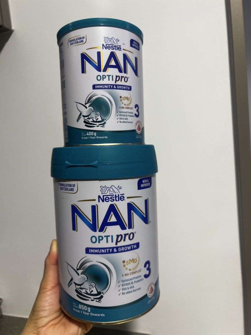 Nestle NAN OPTIpro 3 Formula 850g and 400g, Babies & Kids, Nursing ...