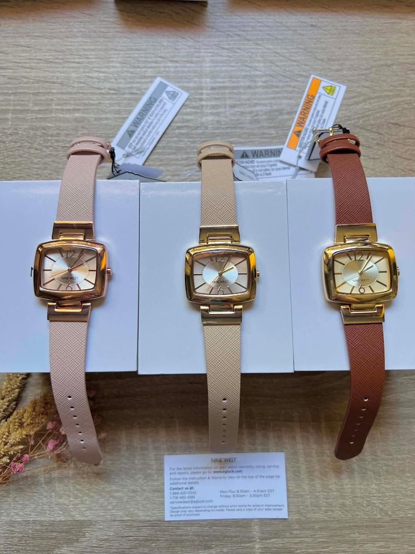 NEW ARRIVAL❕ NineWest (leather) Watches (Category: Women's Watches) located in Quezon City. Submitted by mjmbagsandwatches (Listing ID 1470310521, Image 3). Description: NEW ARRIVAL❕ NineWest (leather) ✅ 2 5 9 9 each +sf ✅ 0rig and brandnew.