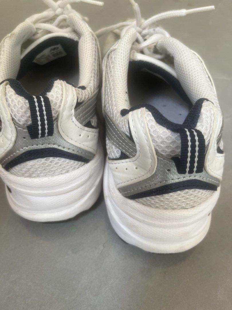 New Balance 530 White Silver Sneakers (Category: Sneakers) located in Bulacan. Submitted by jhemieee (Listing ID 1470192017, Image 2). Description: - Brand: New Balance - Model: 530 (White/Silver) - Size: US 5.5 Men / US 7 Women - Condition: Worn a few times, uppers and soles are still very clean - Features: Classic retro running design, breathable mesh with synthetic overlays, chunky ABZORB cushioned midsole - RFS: Decluttering closet.