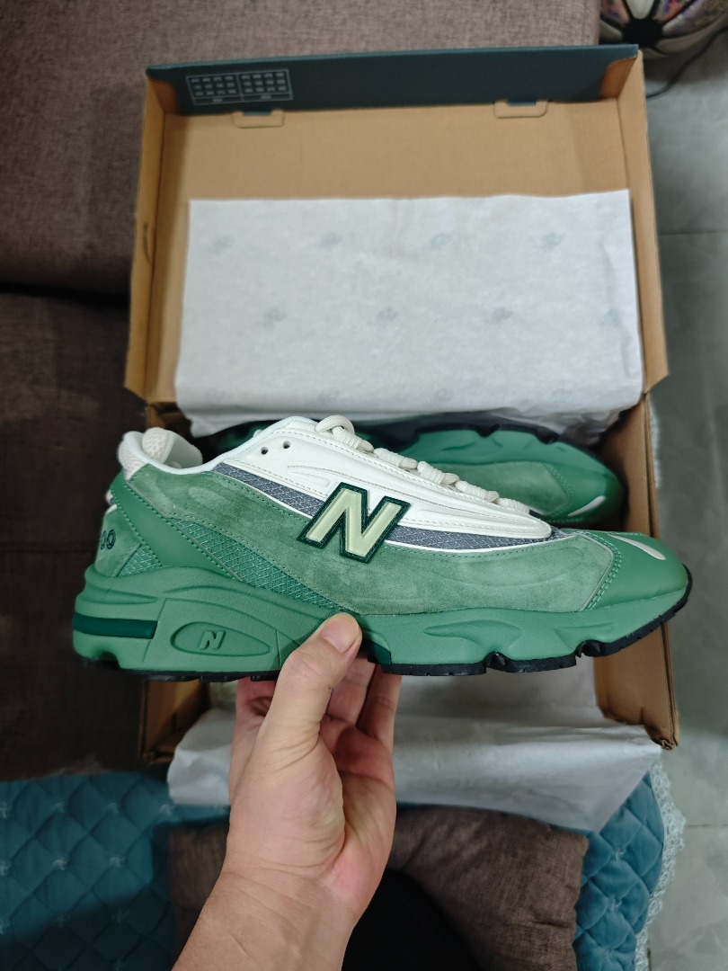 New Balance NB 1000 Unisex Mesh Durable Sneakers – Green/White, Sports ...