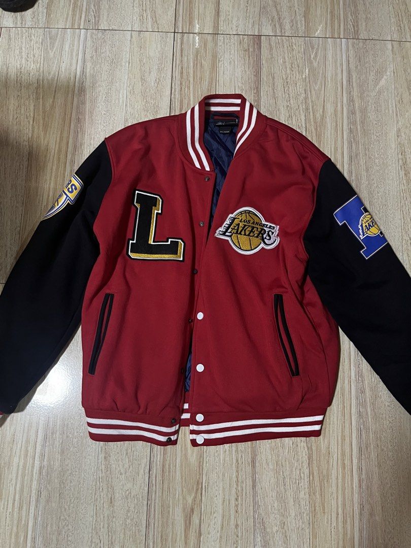New Era Modern LA Lakers Letterman Jacket (Category: Coats, Jackets and Outerwear) located in Manila. Submitted by willllll.owl (Listing ID 1470206519, Image 1). Description: For sale Di ko pa nagagamit Naka stock lang sa bahay Negotiable get you na.