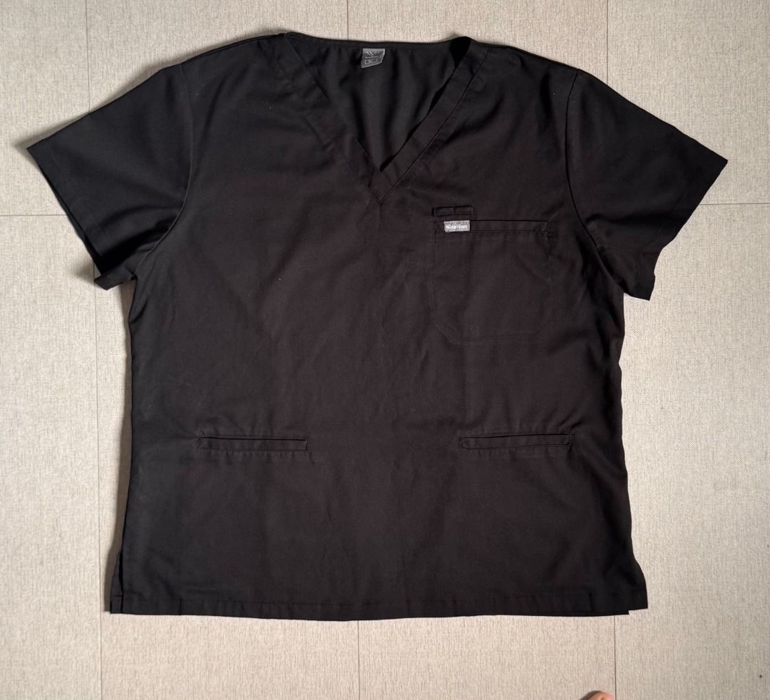 Niahinn Premium Black Top Scrub (Like FIGS) (Category: Shirts) located in Manila. Submitted by nadnad008 (Listing ID 1470188173, Image 1). Description: Niahinn Black Top Scrub (Like FIGS) Size on Tag: XL, Bust 23.5 Length 27 RFS: Yung pants lang fit sakin Other details: Ganda quality! I own FIGS, I think 90% there na, wrinkle resistant din. I'll give you free WeNurse top din since pants lang din nagamit ko. Highly recommend the brand :>.