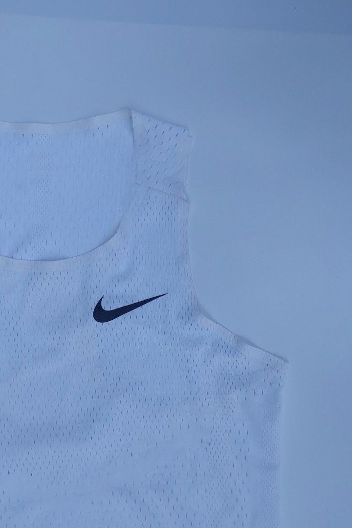 Nike Aeroswift Running Singlet (Category: Activewear) located in Cabuyao City. Submitted by runsapparelthrifted17 (Listing ID 1470187758, Image 2). Description: Nike Aeroswift Running Singlet White Tag: Medium Actual measurement: Bust/Chest - 19 inches Length - 25 inches Excellent Condition: 7/10 Php1400+shipping fee Mode of payment: Via Gcash/Maya or BPI Message us for more details and transactions Thank you so much and stay safe 🙏☺️❤️ Loc: Cab