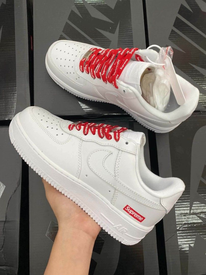 Nike Air Force 1 Supreme Low (Category: Sneakers) located in Manila. Submitted by soledout_kicks (Listing ID 1470347117, Image 2). Description: NIKE AIR FORCE 1 SUPREME LOW Available Sizes: 👣 36 | 37 | 38 | 39 | 40 | 41 | 42 | 43 | 44 | 45 📸 Actual photos posted 📦 Ready stock available 🛵 FREE Shipping ✅ Wholesale & Bulk Orders Welcome (FB Group) ✅ Same-Day Delivery Available (Lalamove) ✅ Nationwide Shipping Available 📩 Message SOLED OUT KICK