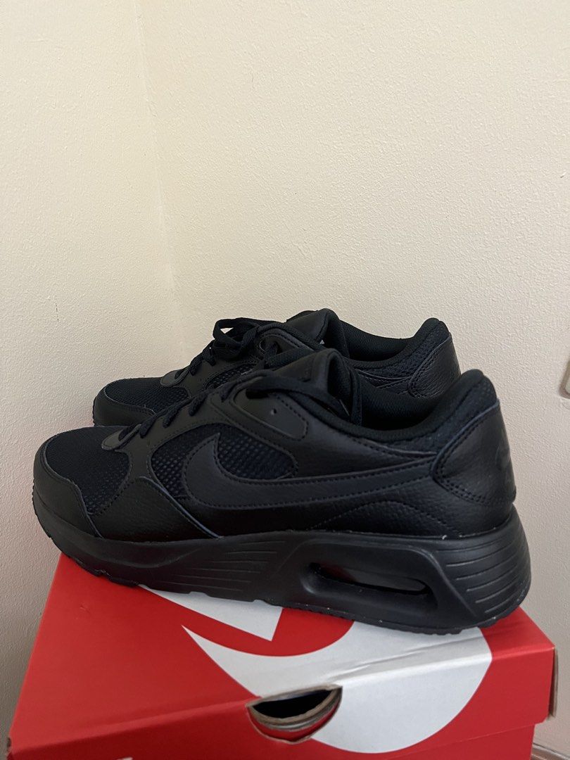 Nike Air Max Excee Triple Black Size US 11.5 (Category: Sneakers) located in Manila. Submitted by ayla24 (Listing ID 1470294394, Image 2). Description: - Brand: Nike Air Max Excee - Colorway: All Black - Size: US 11.5 / UK 10.5 / EUR 45.5 - Condition: Brand new, unworn, fresh out of the box - Inclusions: Original tag and box intact - Materials: Mesh and leather upper with visible Air unit in the heel - Status: Clean pair, ready to wear.
