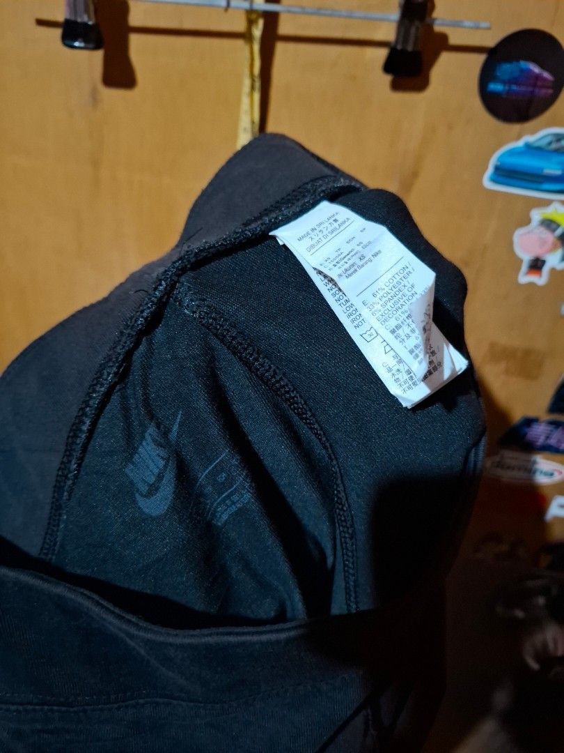 Nike Black Sweatpants Size XS (Category: Other Bottoms) located in Victorias. Submitted by doc_keith (Listing ID 1470298539, Image 3). Description: Brand: Nike Color: Black Size: XS (11x31.5) strechable - Material: Comfortable cotton and polyester blend - Design: Big white Nike logo printed down the leg - Features: Elastic waistband with inner branding Origin: Made in Sri Lanka Condition: Great for working out or casual daily wear 400 shipped Neg
