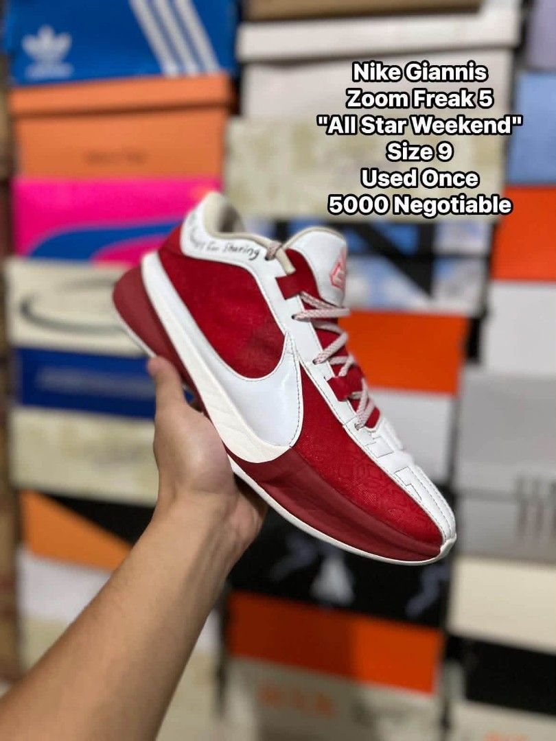Nike Giannis Zoom Freak 5 "All Star Weekend" (Category: Sneakers) located in Quezon City. Submitted by bertsonamilasolidshoes (Listing ID 1470172413, Image 1). Description: Used Once Size 9 Mens 5000 Negotiable .