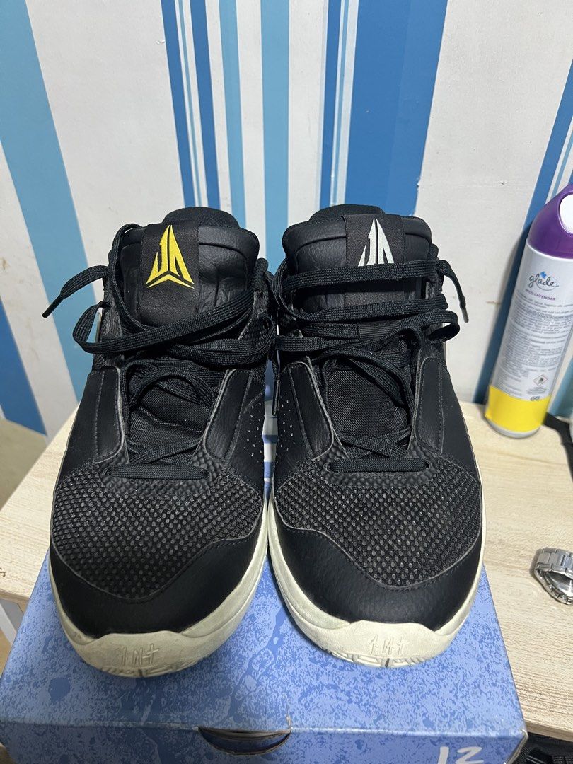 Nike Ja 1 EP Scratch Black Light Silver Men Size 10 (Category: Sneakers) located in Manila. Submitted by galfredca71333 (Listing ID 1470326956, Image 2). Description: - Model: Nike Ja 1 EP - Colorway: Black and Light Silver - Size: US 10 - Details: Distinct mismatched tongue logos (yellow and white) with embroidered number 12 on the heel - Condition: Brand new with original box - Style Code: DR8786-002.