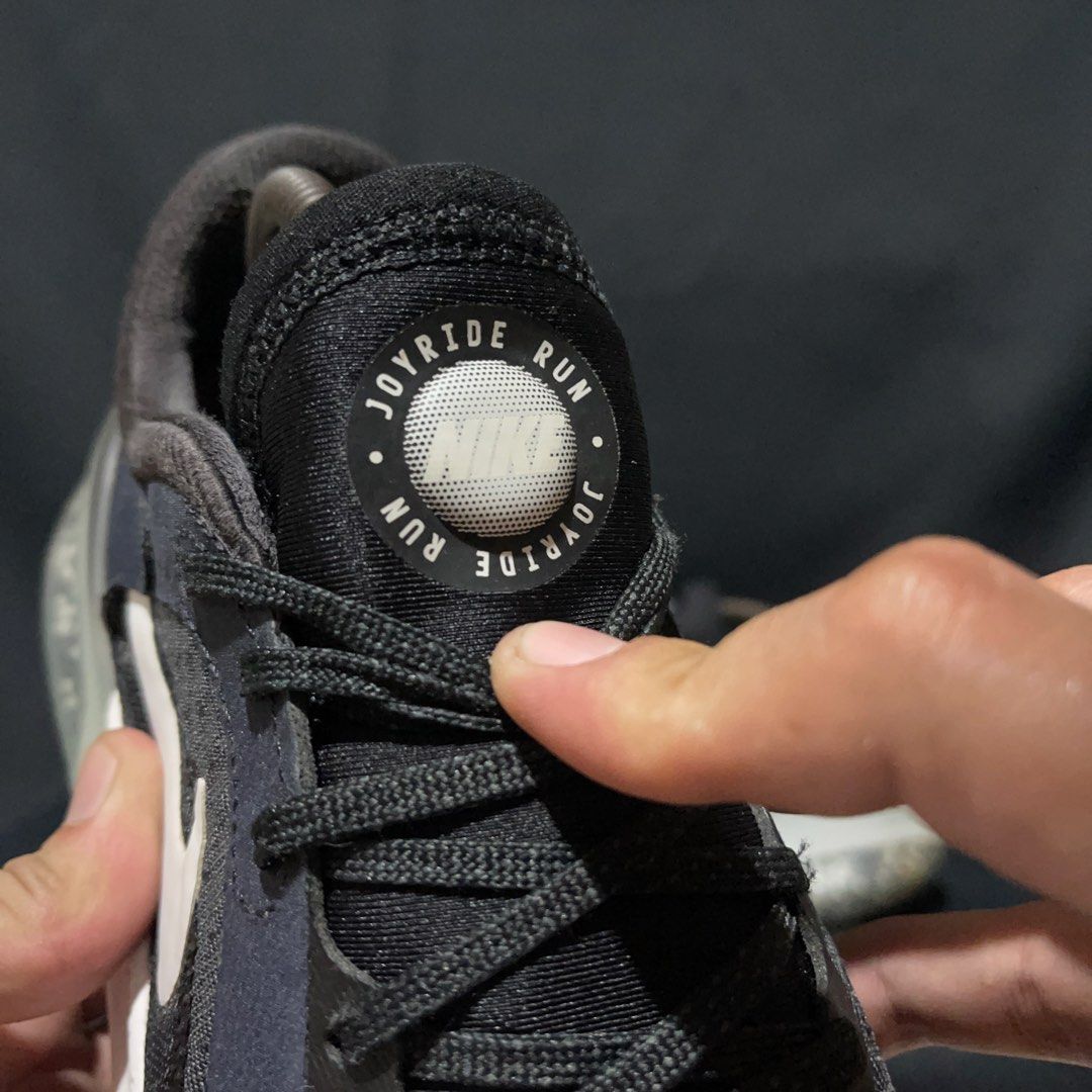 Nike Joyride Dual Run 2 Black US 8.5 (Category: Sneakers) located in Bulacan. Submitted by ogieeee (Listing ID 1470234381, Image 3). Description: - Brand: Nike - Model: Joyride Dual Run 2 - Color: Black with classic white Swoosh - Size: US 8.5 / EUR 42 / CM 26.5 - Cushioning: Signature bead-filled pods visible through translucent outsole - Upper: Lightweight mesh with supportive overlays - Condition: Worn a few times, soles show slight dirt from 