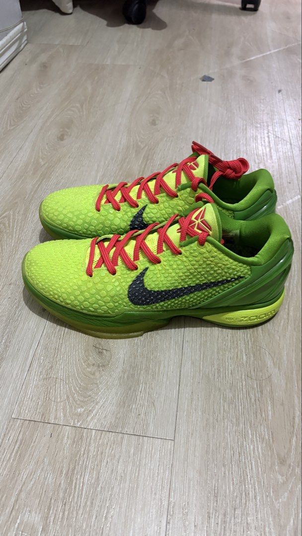 Nike Kobe 6 Protro Grinch (Category: Sneakers) located in Bacoor. Submitted by shoesforsale.com (Listing ID 1470319410, Image 2). Description: Gk2.0 Size8.5us With box and extra laces.