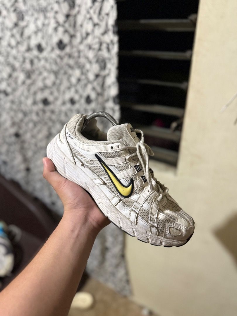Nike P-6000 White Yellow Size US 8.5 (Category: Sneakers) located in Molave. Submitted by thrifttashoe (Listing ID 1470307336, Image 1). Description: - Brand: Nike - Model: P-6000 (White and Yellow) - Style Code: FN4294-100 - Size: US 8.5 / UK 7.5 / EUR 42 - Material: Mesh upper with leather overlays - Condition: Clean insides, tag fully intact under the tongue - Outsole: Durable rubber with plenty of tread left.
