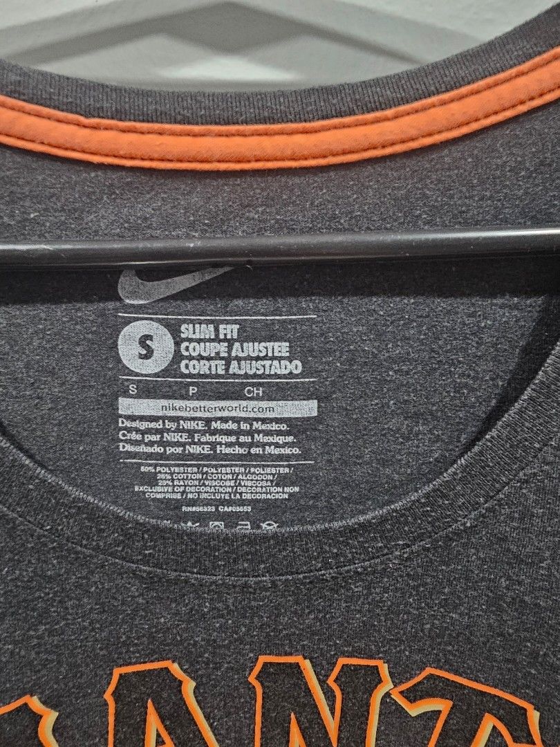 Nike San Francisco Giants Tee (Category: Shirts) located in Manaoag. Submitted by dressupdear (Listing ID 1470178682, Image 2). Description: Small on tag Slim Fit Used condition.