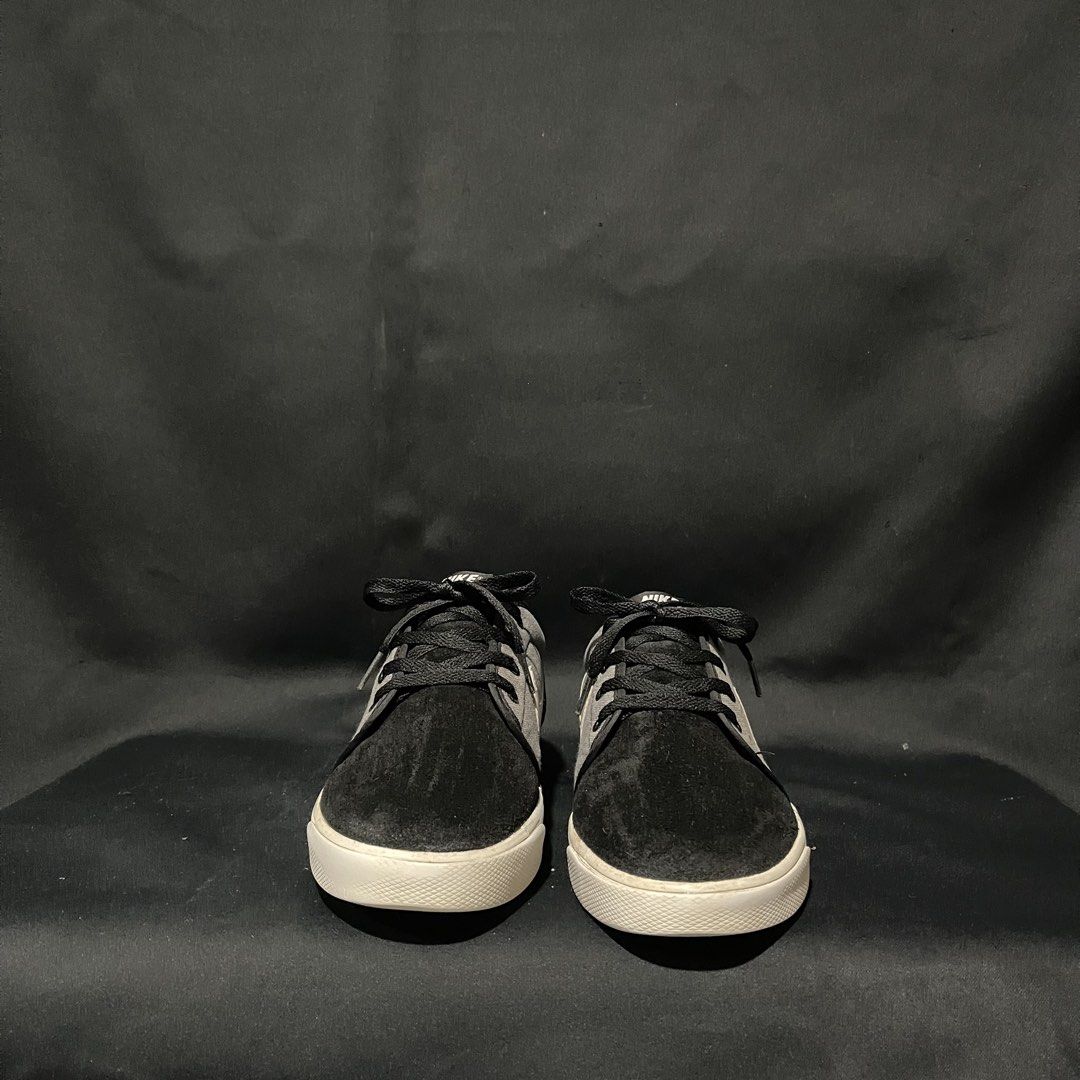 Nike Toki Low Textile Black White Anthracite Size US 8.5 (Category: Sneakers) located in Bulacan. Submitted by ogieeee (Listing ID 1470238840, Image 2). Description: - Brand: Nike - Model: Toki Low Textile - Colorway: Black, White, and Anthracite - Size: US 8.5 / EUR 42 / CM 26.5 - Material: Suede and canvas upper with stylish striped inner lining - Sole: Textured rubber outsole with waffle traction pattern and plenty of tread left - Condition: G