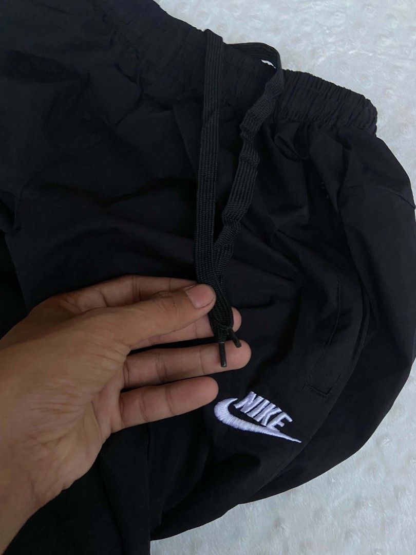 Nike Woven Nylon Pants (Category: Joggers) located in Lianga. Submitted by arwthrifts (Listing ID 1470149549, Image 3). Description: NIKE WOVEN NAYLON PANTS GOOD AS NEW CONDITION NO ISSUE 10/10 COLOR RATE DIMES: 28-33 WAISTLINE 38 LENGTH .