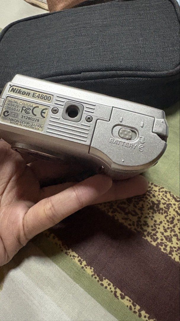 Nikon Coolpix E4600 Digital Camera (Category: Cameras) located in Quezon City. Submitted by _prelovedxogalore (Listing ID 1470199857, Image 2). Description: Unit + Battery + SD Card Reader All working 7/10 body condition (scratches) Flash working.