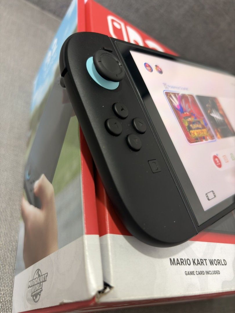 Nintendo Switch 2 Complete with Box and Games (Category: Nintendo) located in Caloocan City. Submitted by maecruz15 (Listing ID 1470198055, Image 2). Description: Nintendo Switch 2 Complete with Box and Games 27,500 Package : Nintendo Switch 2 Joycon left Joycon right Dock Box Grip Strap Hdmi Charger Inclusion: ✔️NBA2K25 ✔️JSAUX TEMPERED GLASS (EXTRA) North Caloocan ‼️ Smfairview Other Location pwede pag usapan 🫰.