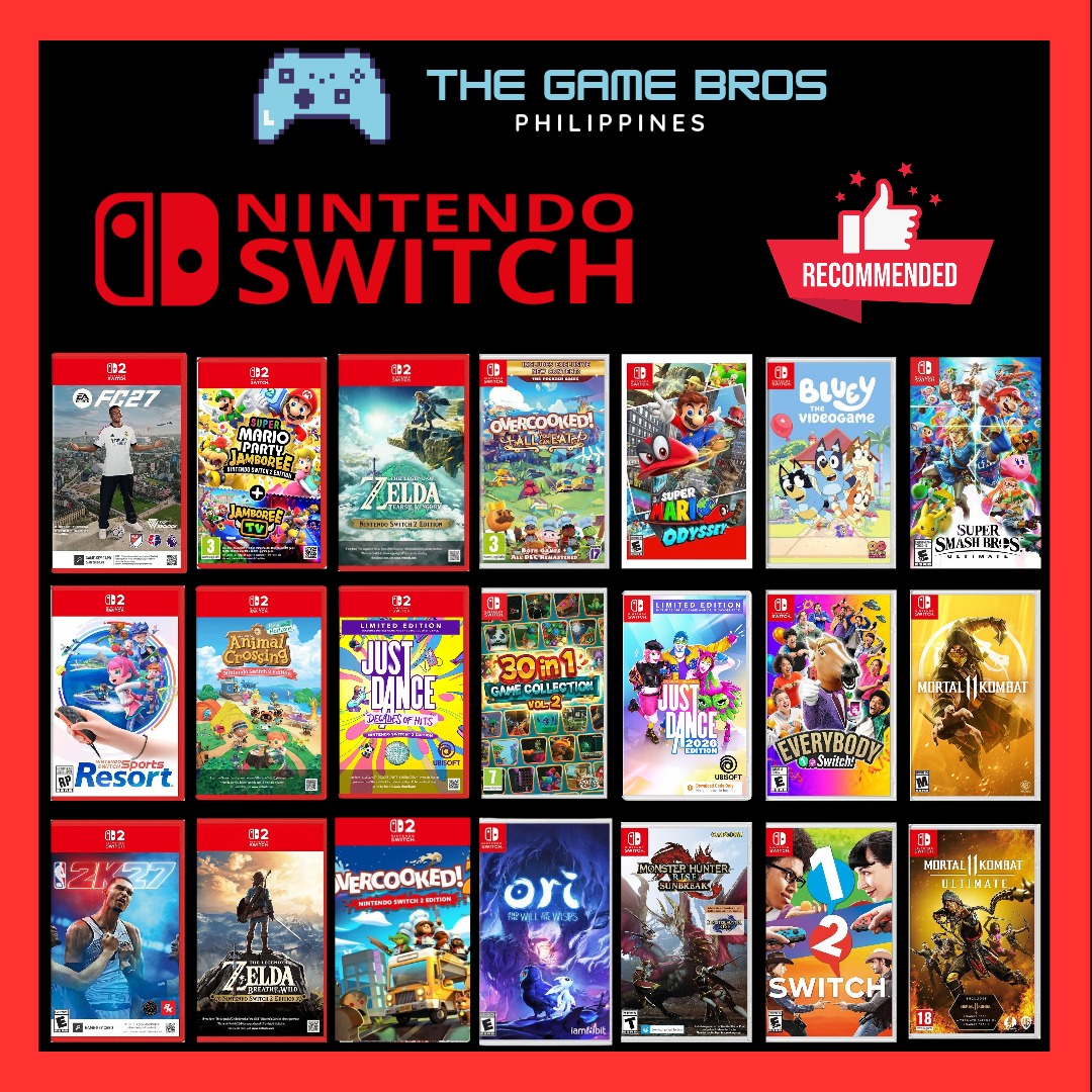 Nintendo Switch 2 Games | Mario Party Jamboree Smash Bros The Legend of ...