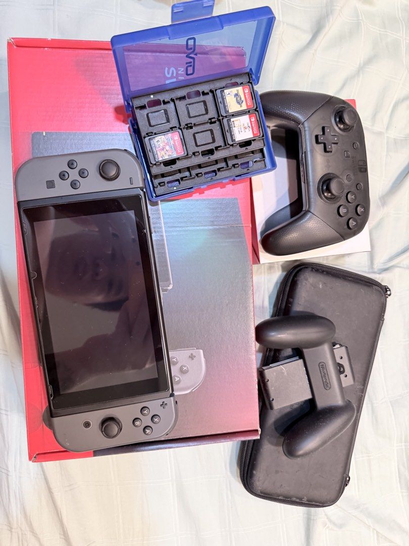 Nes Console Shell Nintendo Switch Console Bundle with Pro Controller and Games, Video ...
