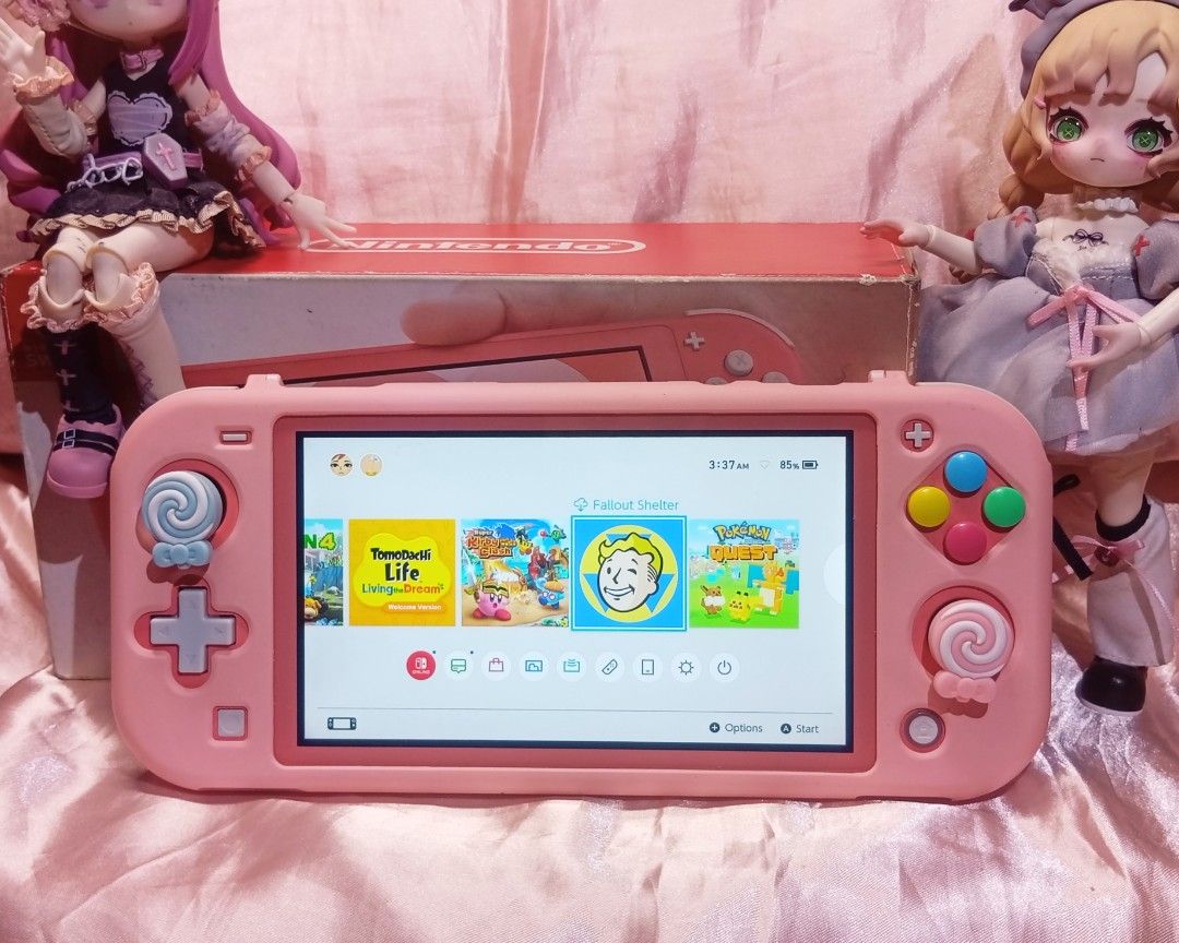 Nintendo Switch Lite Coral Pink (Category: Nintendo) located in Paranaque City. Submitted by seraphix707 (Listing ID 1470338534, Image 1). Description: ‼️READ FIRST‼️ ❗FIGURES NOT INCLUDED❗ Nintendo Switch Lite Coral Pink 🩷 ❀ Bought second-hand but barely used. ❀ Comes with Original Charger & Box ❀ No issues with buttons ❀ Battery life is decent ❀ 2 FREE Thumb Grips & Glass Film LOC: Parañaque, Bicutan GCASH & LALAMOVE ONLY ❗ Cross posted!.