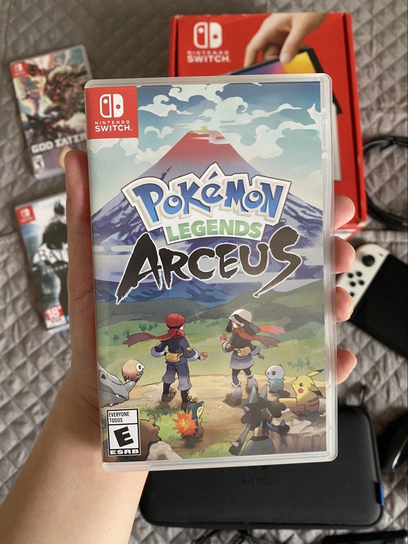 Nintendo Switch OLED White + FREE Pokémon Legends: Arceus (Category: Nintendo) located in Manila. Submitted by ims.sshi (Listing ID 1470308153, Image 2). Description: Looking for a well-maintained Switch OLED? This barely used unit has no known issues and comes with FREE extras! ✓ Complete set with original box and accessories ✓ FREE Pokémon Legends: Arceus physical game ✓ FREE 128GB microSD card ✓ FREE carrying case 📍 Meet-up: SM North EDSA or 