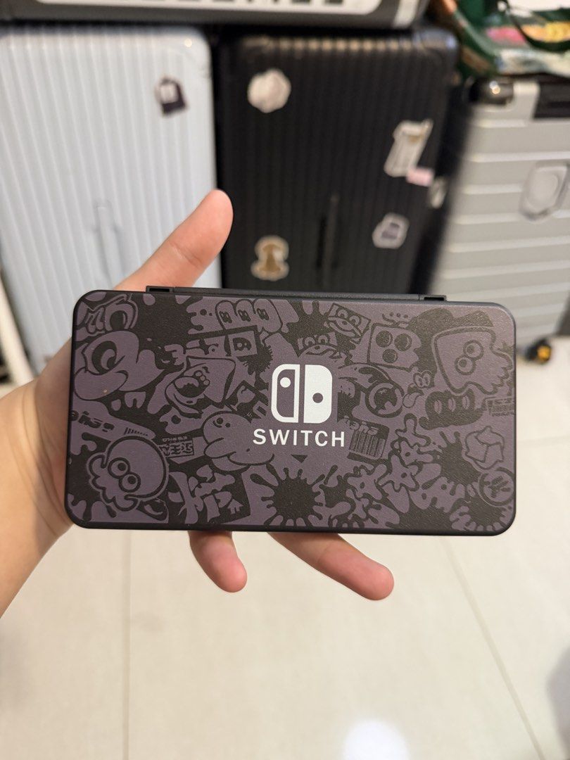 Nintendo Switch Splatoon Edition Game Card Case with 7 Games, Video ...