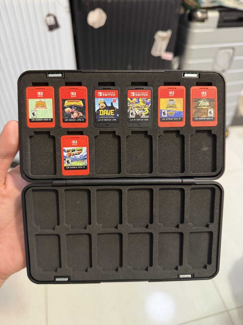 Nintendo Switch Splatoon Edition Game Card Case with 7 Games, Video ...