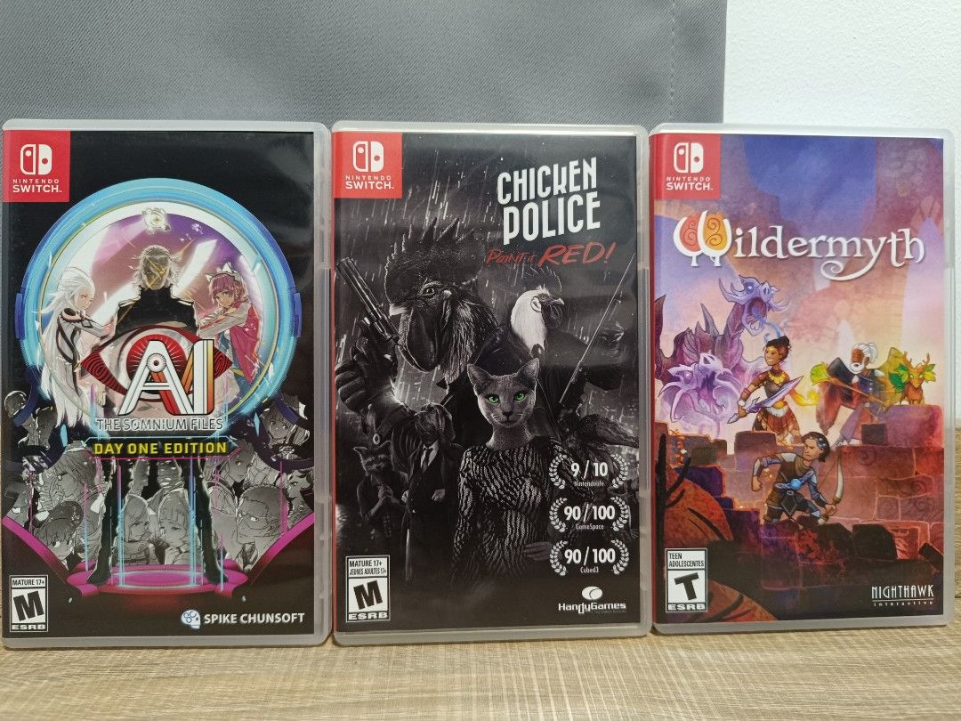 Nintendo Switch/ Switch 2 Games (Category: Nintendo) located in Makati City. Submitted by liamjakobb87103 (Listing ID 1469698776, Image 3). Description: Resident Evil Biohazard - 2000 Resident Evil Village - 2000 Corpse Party Tetralogy Pack - 4000 Stalker Legends of the Zone - 3500 Samurai Jack - 4000 AI The Somnium Files - 2000 Chicken Police Paint it Red - 900 Wildermyth - 1000 Metro Redux - 900 Crisis Core Final Fantasy - 1000 Lego Horizon Adv
