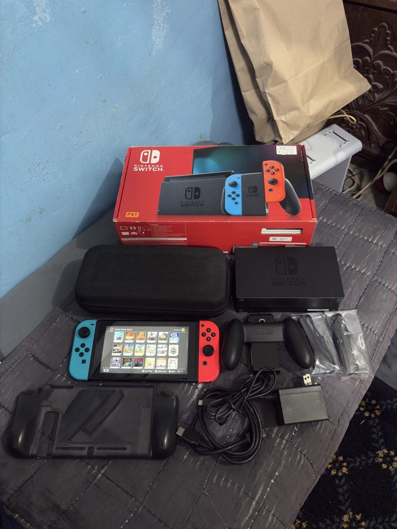 Nintendo Switch V2 with 125 Digital Games (Category: Nintendo) located in Cavite. Submitted by xsavier88 (Listing ID 1470317069, Image 1). Description: 🌟For sale for sale! Nintendo Switch V2 with Games 8,000 PHP 8,000 PHP 8,000 PHP 🌟INCLUSIONS: Complete accessories with box Carrying pouch Protective case 125 Secondary Access Games (Check the attached photos for the list of games) 🌟ADD-ONS: Sandisk 128GB Memory Card - 1,200 Sandisk 256GB Memory