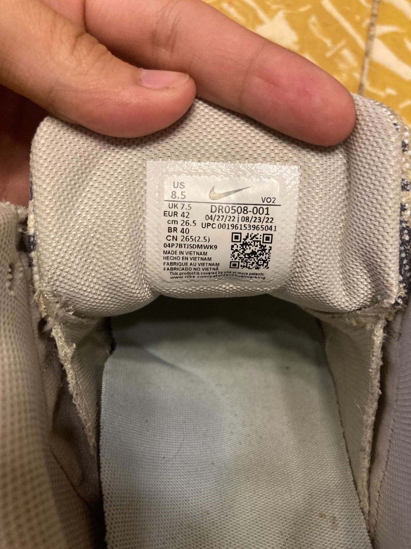 NOCTA hotstep airterra light bone (Category: Casual Shoes) located in Baguio. Submitted by vrnon_3 (Listing ID 1470156880, Image 2). Description: Size 8.5/ 42/ 26.5 cm For meet up around Baguio Used less than 5x Slightly damaged box due to stock.