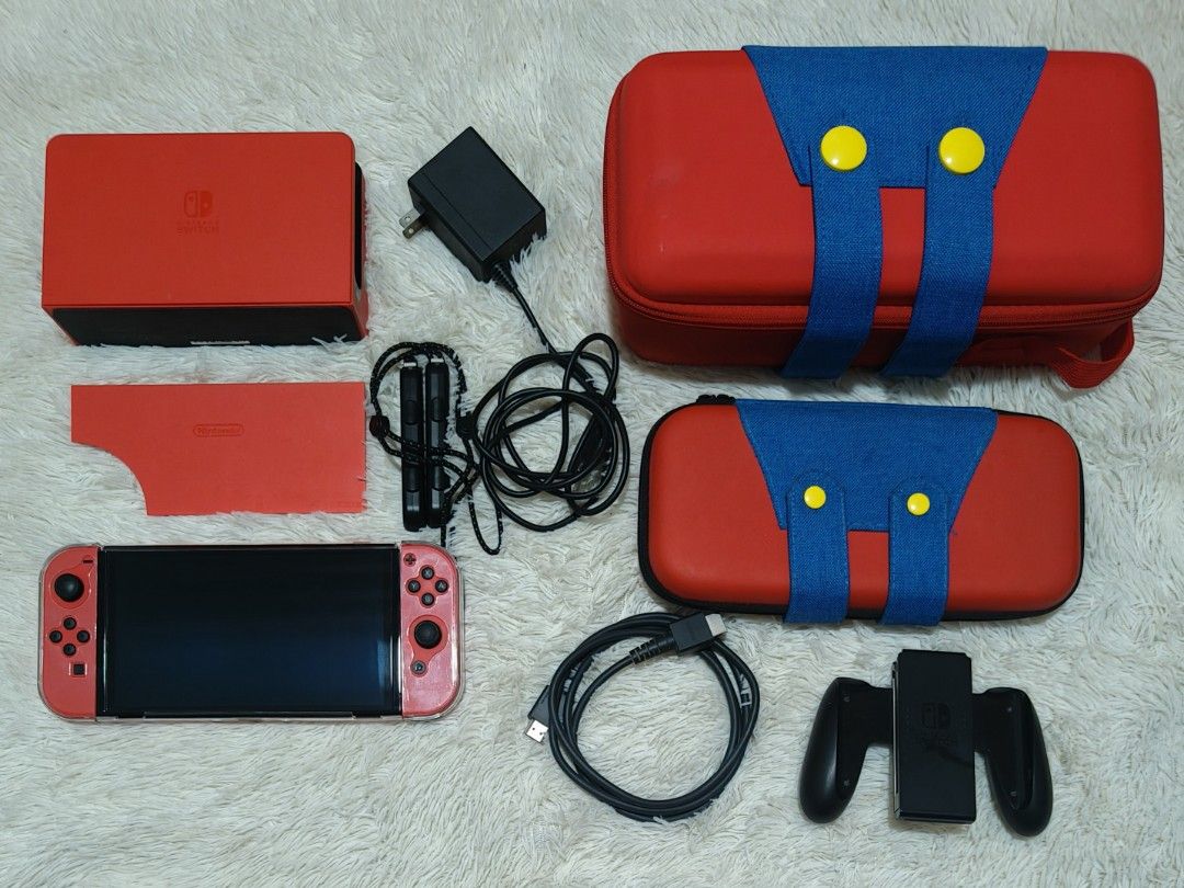 NS OLED LIMITED EDITION (Category: Nintendo) located in Manila. Submitted by zedricksantos (Listing ID 1470197273, Image 1). Description: FOR SALE ‼️ 🎮 Nintendo Switch Oled Mario Red Edition & Pokemon Scarlet & Violet Edition 🎮 OLED MARIO RED Complete accessories Mario Themed Bag & Pouch Clear Case Tempered Glass Installed Since Day 1 No Performance Issue OLED POKEMON SCARLET & VIOLET Complete Accessories Tempered Glass Installed Since Day 1 No