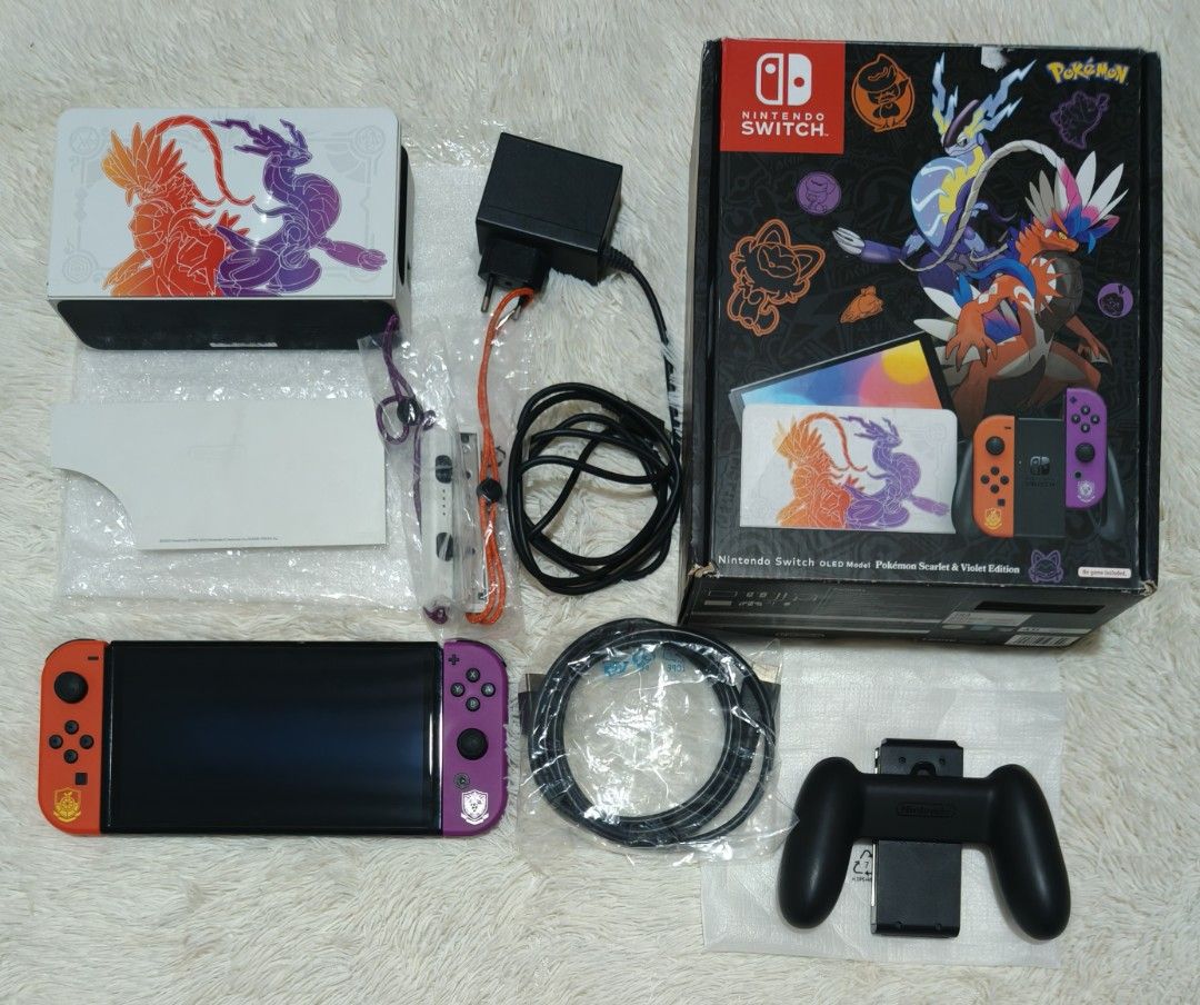 NS OLED LIMITED EDITION (Category: Nintendo) located in Manila. Submitted by zedricksantos (Listing ID 1470197273, Image 3). Description: FOR SALE ‼️ 🎮 Nintendo Switch Oled Mario Red Edition & Pokemon Scarlet & Violet Edition 🎮 OLED MARIO RED Complete accessories Mario Themed Bag & Pouch Clear Case Tempered Glass Installed Since Day 1 No Performance Issue OLED POKEMON SCARLET & VIOLET Complete Accessories Tempered Glass Installed Since Day 1 No