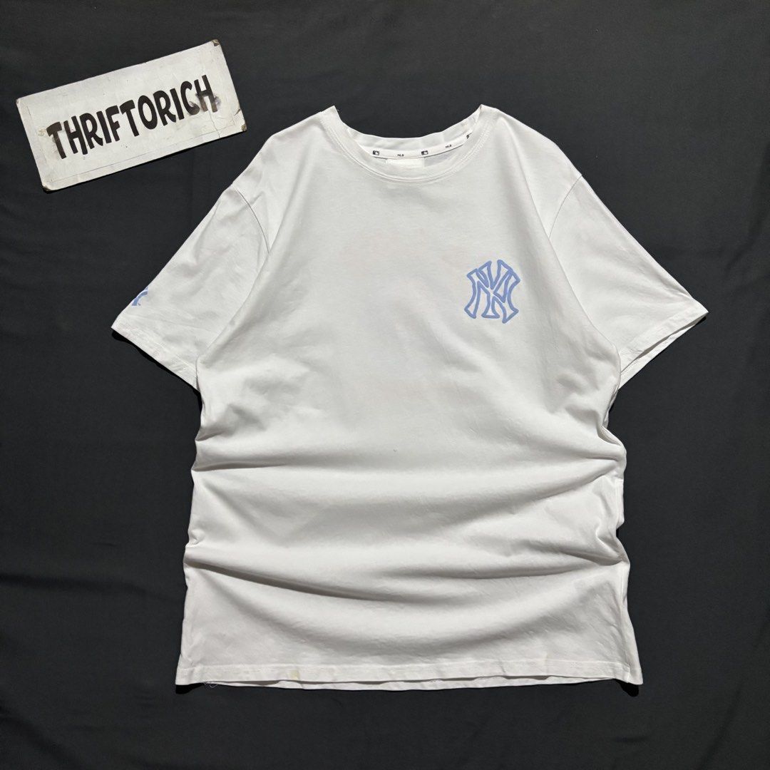 NY MLB WHITE SHIRT (Category: Tshirts & Polo Shirts ) located in Taytay. Submitted by dwinsapparel (Listing ID 1470256741, Image 1). Description: NY MLB WHITE SHIRT W-20.5 L- 28 EXCELLENT CONDITION NEED WASH COMPLETE TAGS.