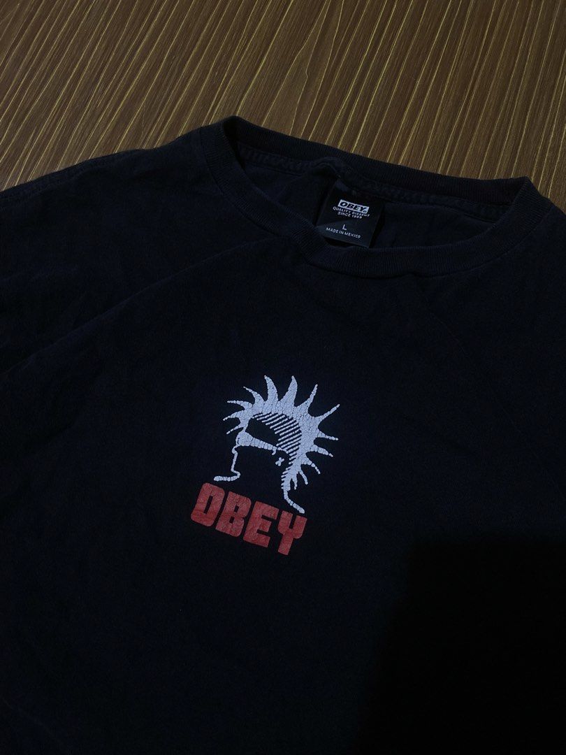 Obey Heavy Duty Creeps Tee (Category: Tshirts & Polo Shirts ) located in Bansalan. Submitted by cjs_thrift (Listing ID 1470194551, Image 3). Description: - MEDIUM - DIMENSIONS: 21 by 28 - COLOR RATE:9.5/10 - VERY GOOD CONDITION - CRACKPRINTS - COMPLETE TAGS - WASHED.
