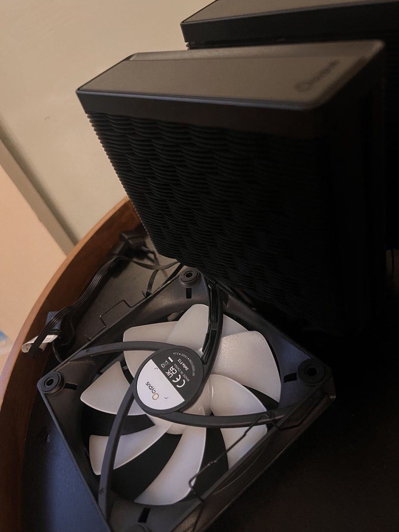 Ocypus Dual Tower CPU Air Cooler (Category: Computer Parts) located in Mandaluyong City. Submitted by l2ayne (Listing ID 1470288013, Image 2). Description: Ocypus Dual Tower CPU Air Cooler The Ocypus Delta A62 ARGB is a powerful PC fan designed for effective air cooling in modern computer systems. With a diameter of 120 mm and a maximum airflow rate of 73 cfm, this fan ensures optimal cooling even during intensive applications. The Delta A62 ARGB