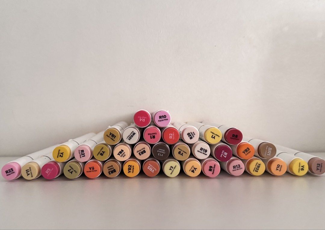OHUHU Alcohol Markers 120 pcs (Category: Stationery & School Supplies) located in Santa Rosa. Submitted by stephensk (Listing ID 1470217581, Image 3). Description: all working well except for the browns and grays :) originally bought for 4.7k.