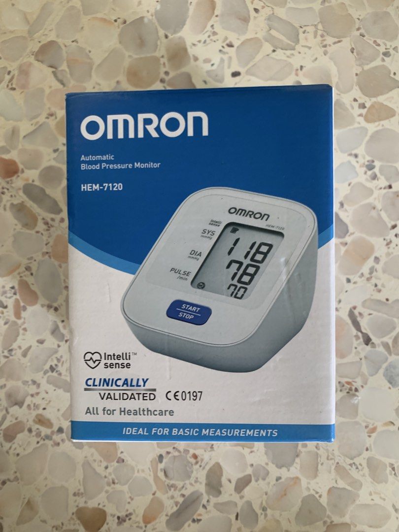 Omron HEM-7120 Automatic Blood Pressure Monitor, Health & Nutrition ...