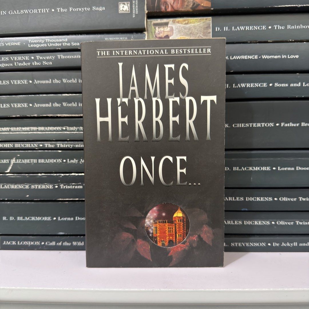 Once... by James Herbert paperback book (Category: Storybooks) located in Lingayen. Submitted by readwjane (Listing ID 1470154104, Image 1). Description: - Title: Once by James Herbert - Format: Paperback fiction novel - Genre: Classic thriller and horror - Condition: Spine and cover in solid shape - Ideal for: Horror fiction collectors and bookshelf additions.