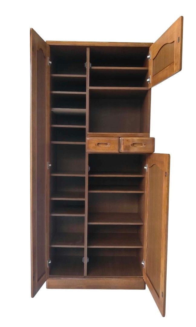 ORGANIZER DISPLAY SHELF CABINET (Category: Shelves, Cabinets & Racks) located in Mexico. Submitted by mgracejapansurplus (Listing ID 1470280024, Image 3). Description: NEW ARRIVAL 🔥 JAPAN LUXURY (Surplus) ORGANIZER DISPLAY SHELF CABINET ✨ - Solid Wood Organizer Display Shelf Cabinet - Warm polished wood finish with elegant carved detailing - Full-length mirror on the left, open display shelf on top right - 2 small drawers + bottom cabinet for hi