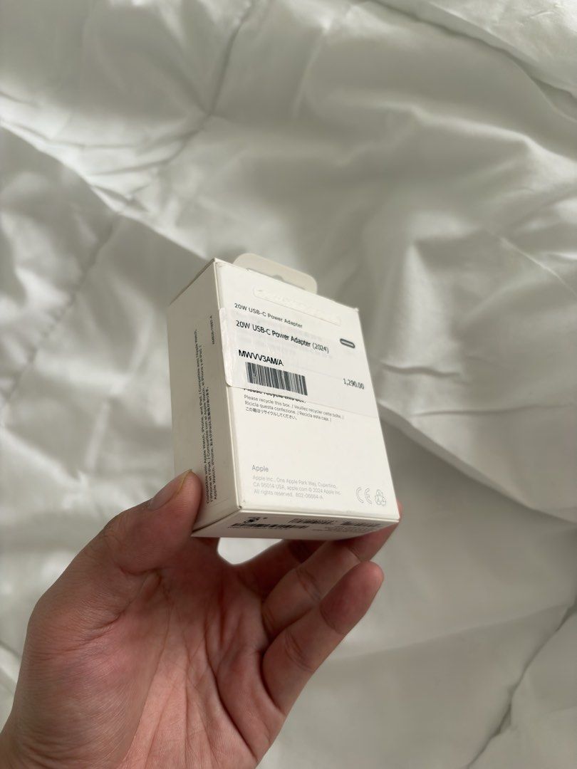 Original Apple USB C Adapter with Box (Category: Chargers & Cables) located in Manila. Submitted by uzi911 (Listing ID 1470142709, Image 2). Description: Bought from PowerMac Originally priced at 1290.