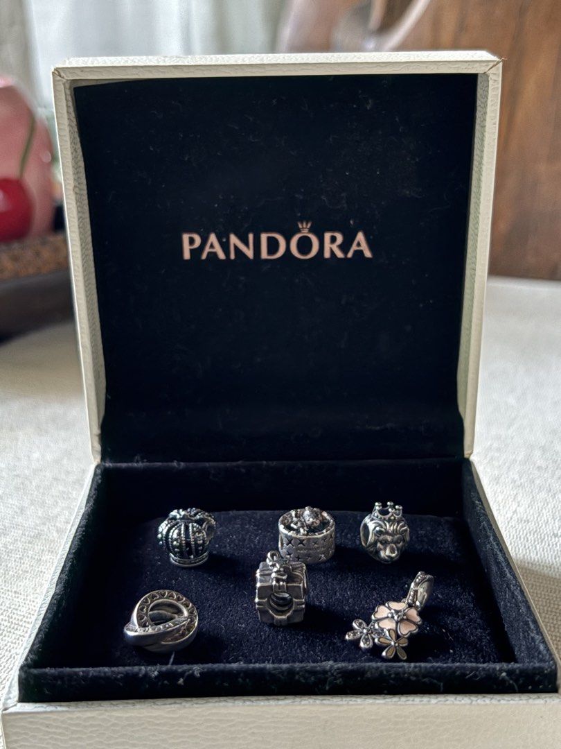 Pandora Charms (₱1,000 each) (Category: Charms) located in Las Pinas. Submitted by cartby_a (Listing ID 1470239980, Image 1). Description: Assorted Authentic Pandora Silver Charms * Available individually or as a set, depending on availability * Individual price: ₱1,000 per charm * Set price: Negotiable * Includes official Pandora boxes in white and black * Condition: Well-maintained and carefully stored Feel free to message me for inquiries or t