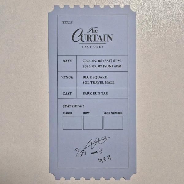 Park Eun-tae Actor Concert (The Curtain Act One) Specialty Ticket, Toys ...