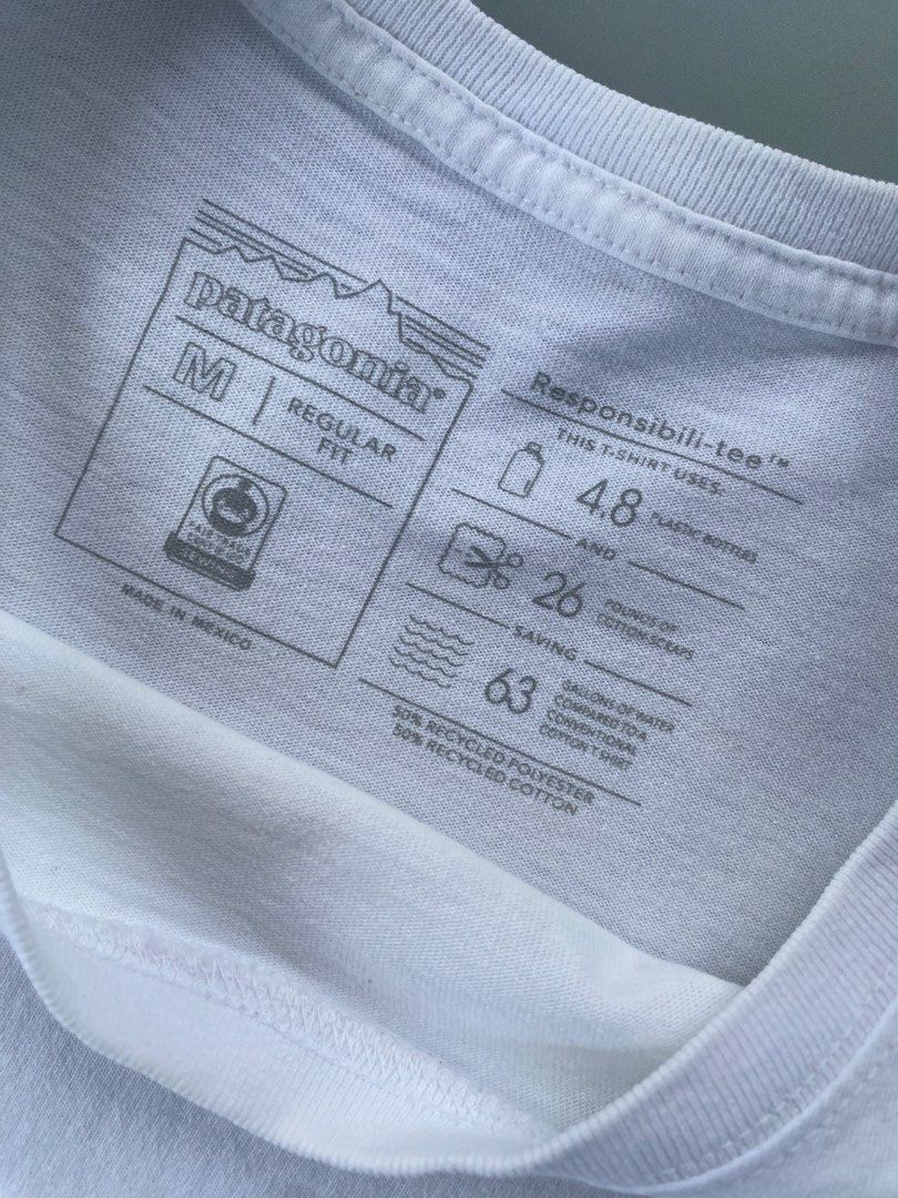 Patagonia Responsibili-Tee White T-Shirt Medium (Category: Tshirts & Polo Shirts ) located in General Santos City (Dadiangas). Submitted by zann_zee (Listing ID 1470254148, Image 3). Description: - Brand: Patagonia Size - Small Width - 18.5 Length - 27 Issue:None Condition:Excellent Color rate: 9.5/10.
